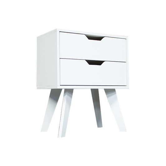 Buró Teodoro Full White, buró en color blanco con dos cajones para optimizar el espacio.