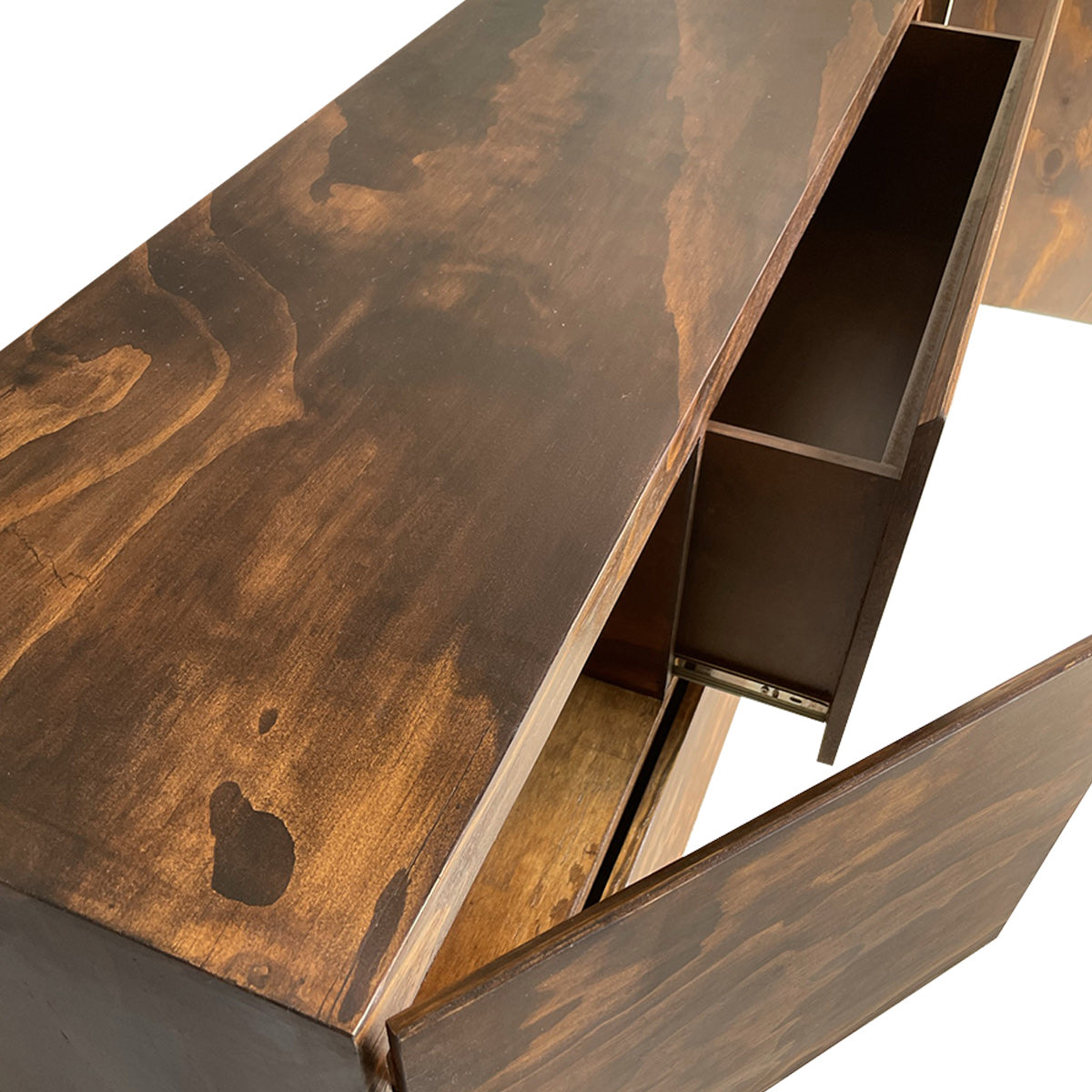 bufetera de madera, bufetera color nogal, mueble de madera