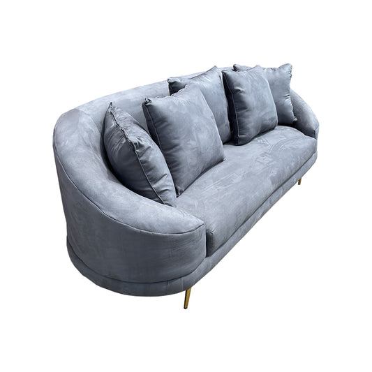 Sofá Verona, vista lateral, mostrando la amplitud del sofá.