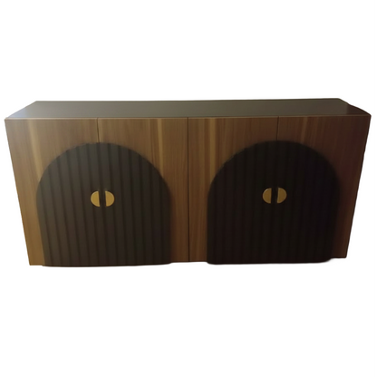 Recibidor con toma superior, mostrnado el acabado del mueble.