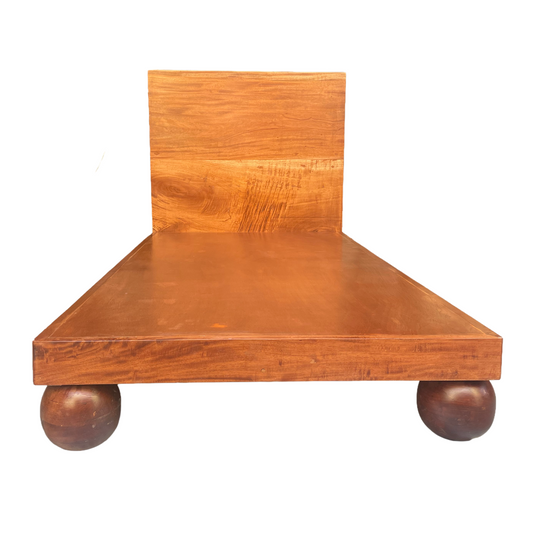 Base de cama con vista frontal en tamaño indivual.