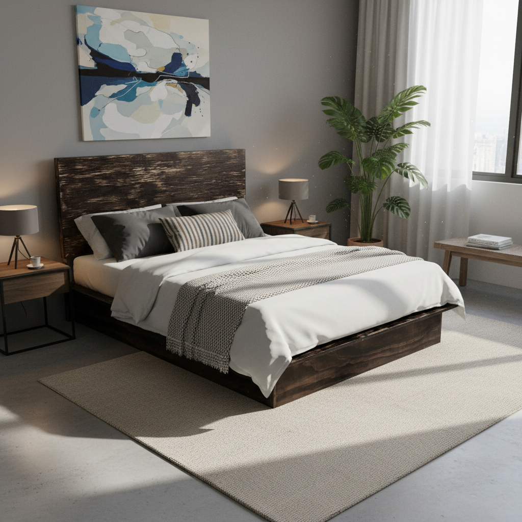 Base de cama  en una recámara