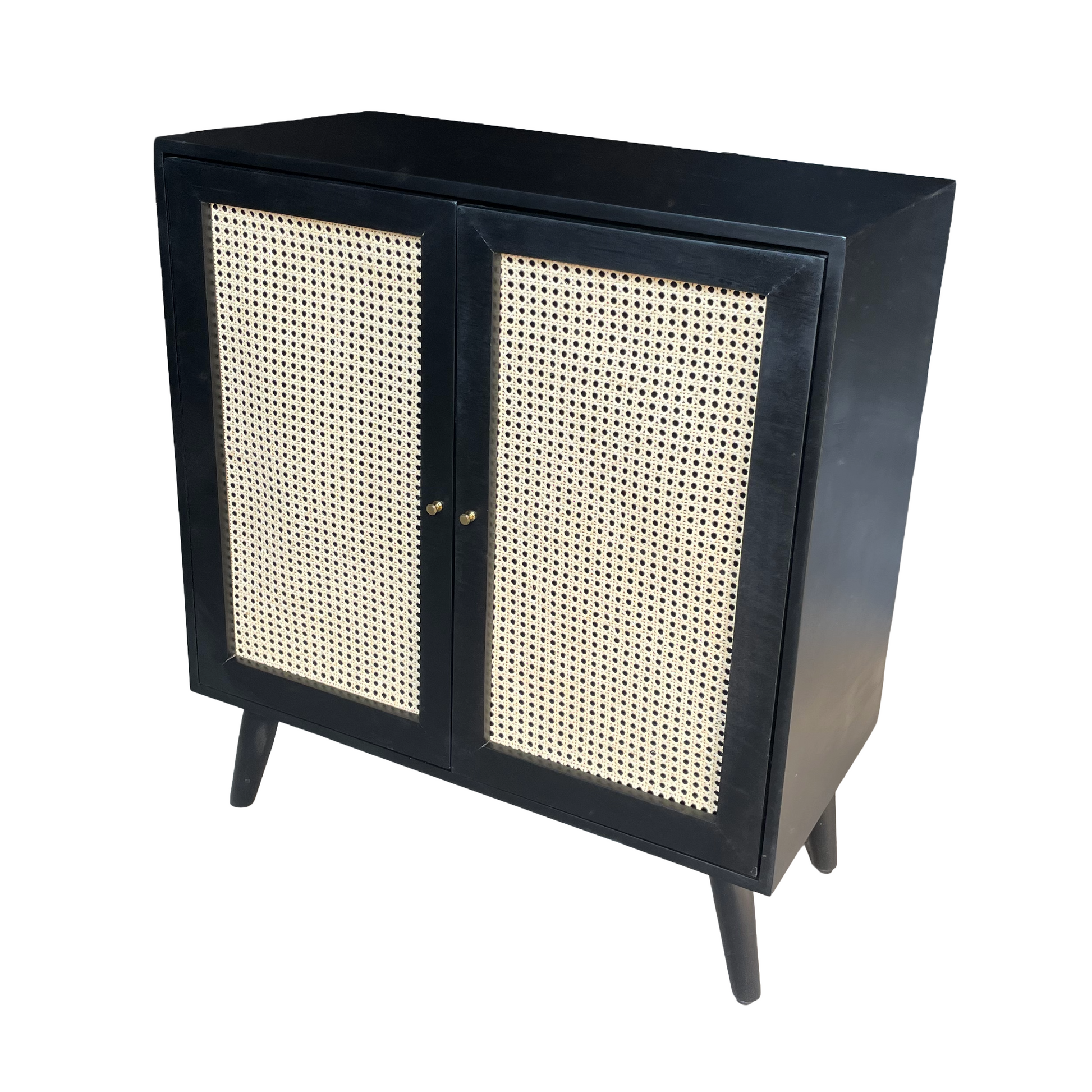 Mueble auxiliar con vista lateral.