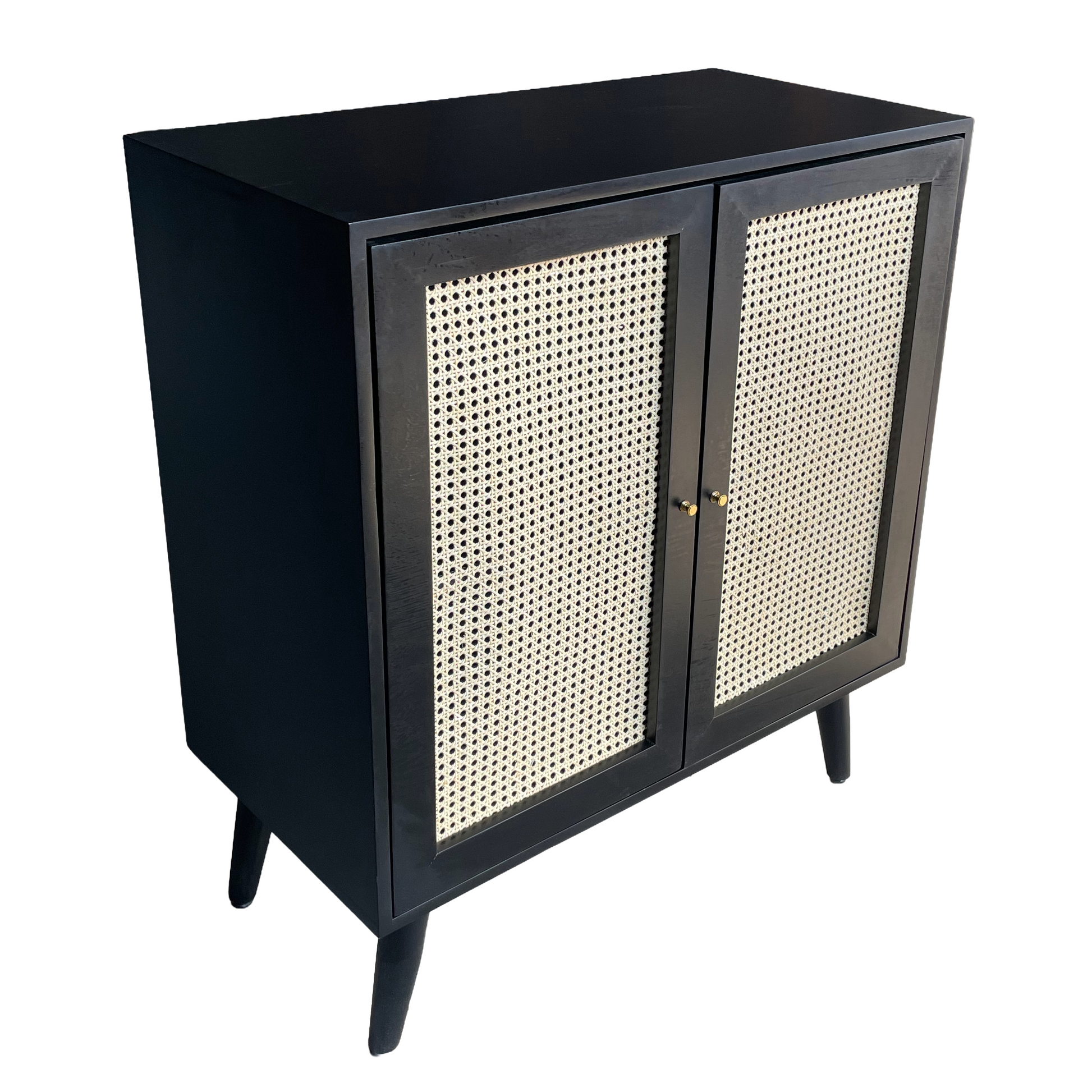Mueble auxiliar con vista lateral.
