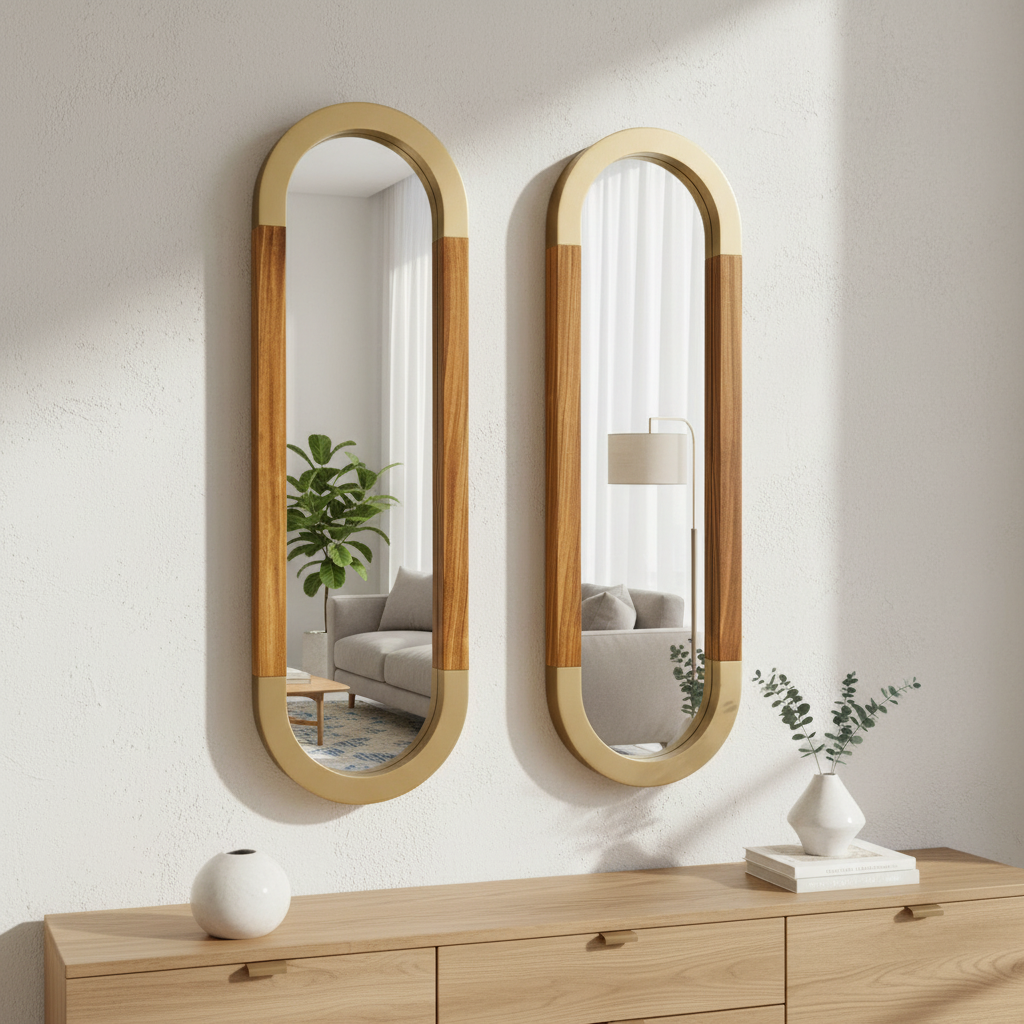 Set doble tipo valado con vista lateral frente a una sala