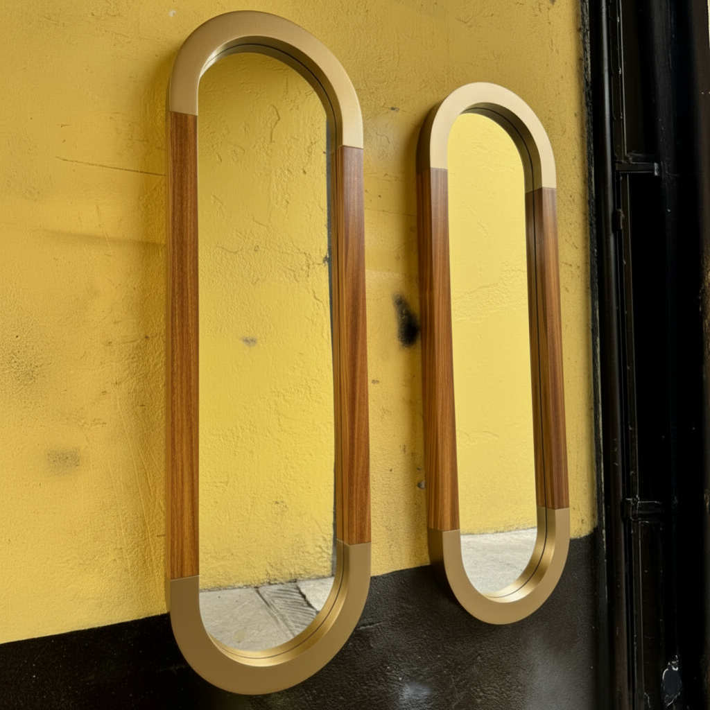 Set doble con marco tipo ovalado