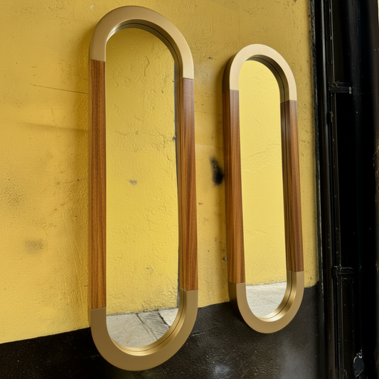 Set doble con marco tipo ovalado