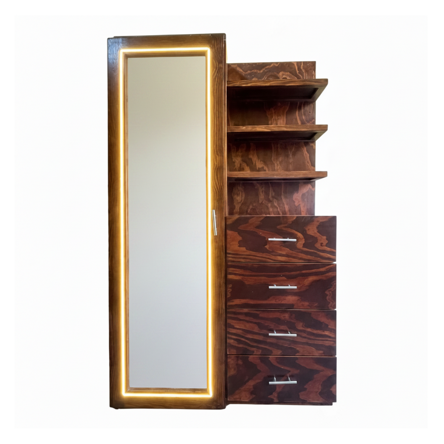 Vanity con luz led incluido en el espejo