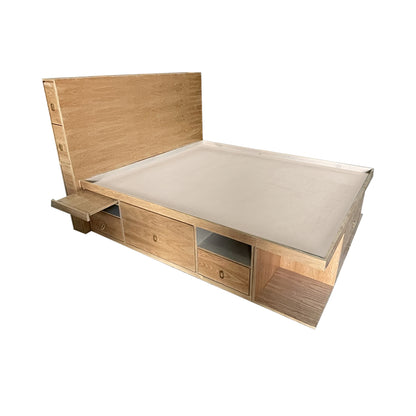 Recámara Oslo, vista de la repisa o base lateral que surge de la parte de la base de cama