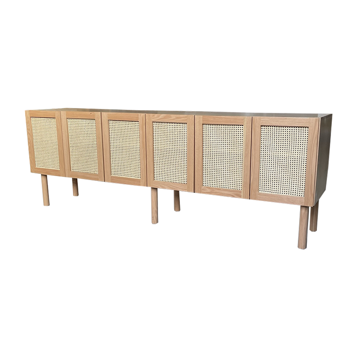 Mueble de Ruan, vista lateral,,mostrando los detalles del mueble.
