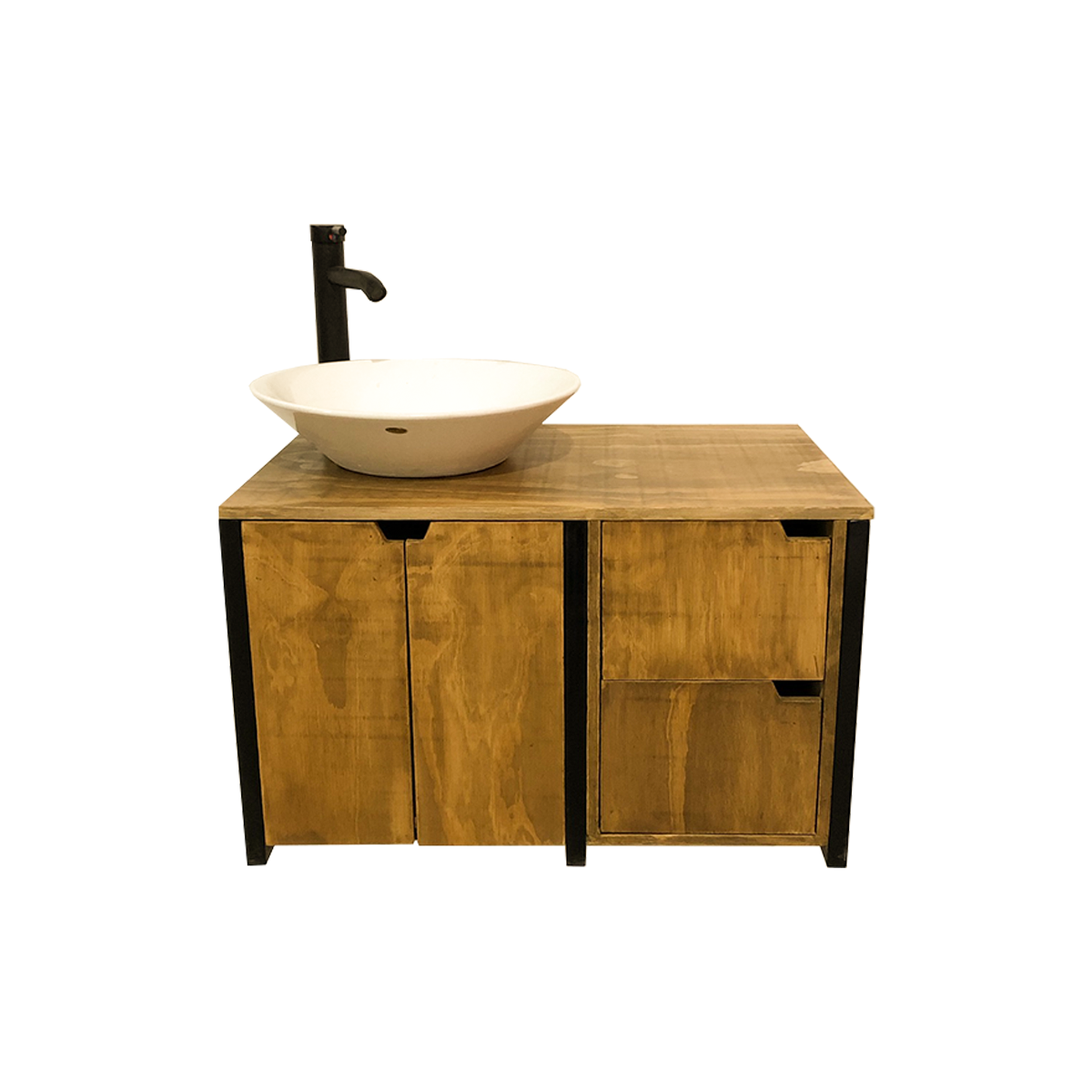 mueble de baño estilo industrial, mueble de baño flotante