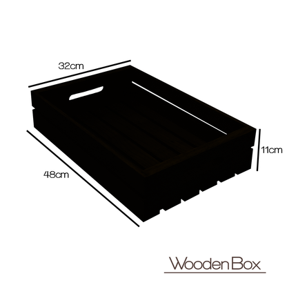 Boxe pequeño, mostrando sus medidas.